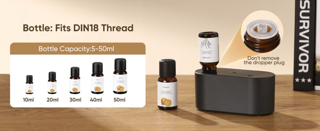 Waterless Diffuser for Essential Oil Nebulizer