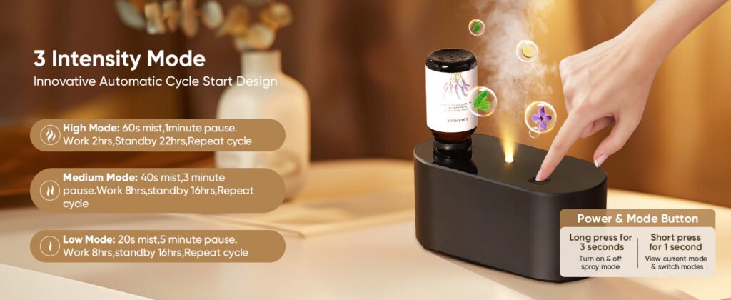 Waterless Diffuser for Essential Oil Nebulizer